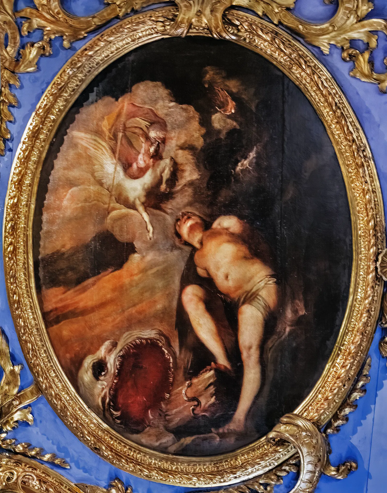 Francesco Maffei's painting Perseus Frees Andromeda, photographed in Venice.