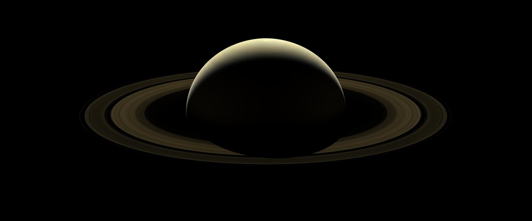 Cassini farewell mosaic of Saturn and the rings, 42 frames.